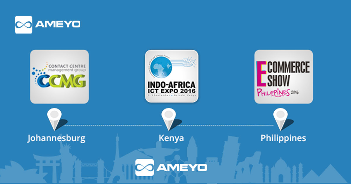 Team Ameyo travelled 25,000 Kms in 1 week to spread awareness around Customer Engagement for Businesses