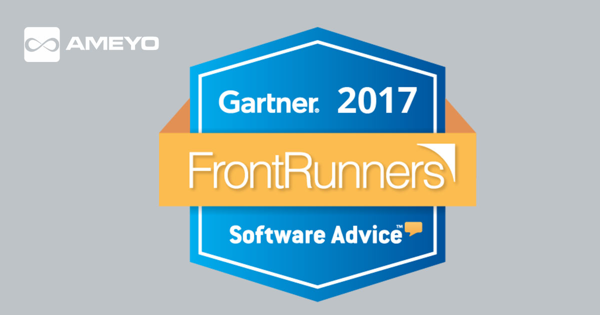 Ameyo Placed On the Call Center FrontRunners Quadrant by Software Advice for the Second Time