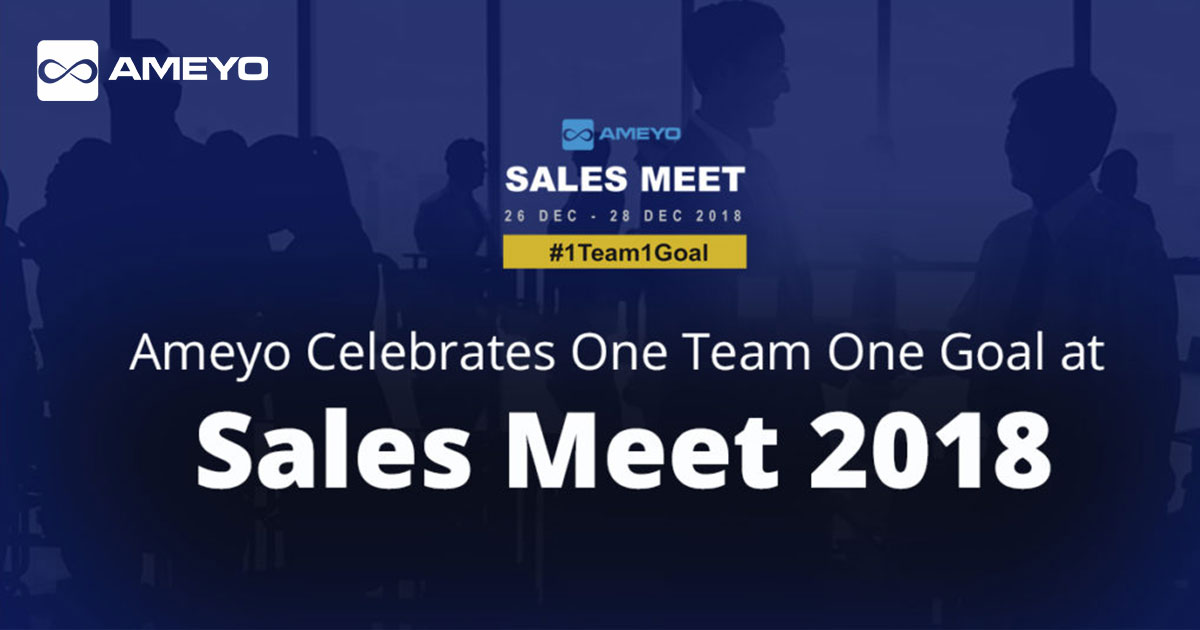 Ameyo Celebrates One Team One Goal at Sales Meet 2018