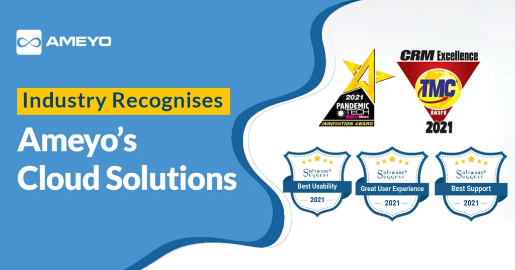 Awards won by Ameyo Cloud Call Center